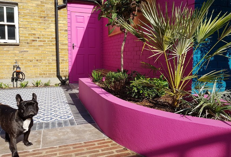 Moroccan themed garden
