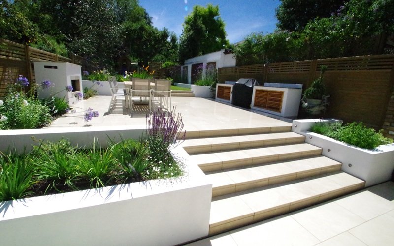 Designed planters by Kiwi Landscapes
